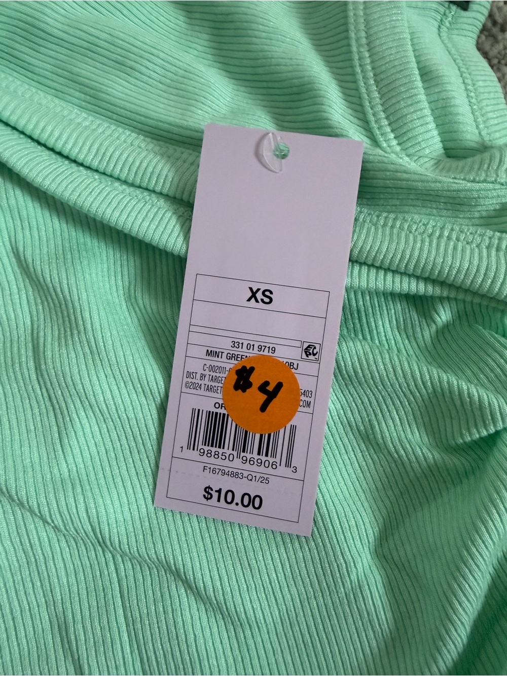 Target Wild Fable Mint Green Ribbed Shell Tank Top - Picture 4 of 4